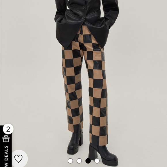 Nasty Gal real leather pants